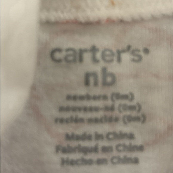 Carter's Red and White Sports Print Bodysuit - Picture 3 of 3